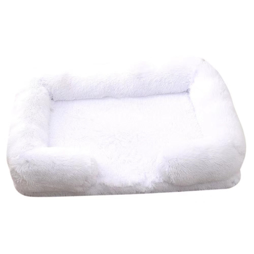 Cat Kennel Plush Round Pet Kennel Pet Bed Pet Supplies