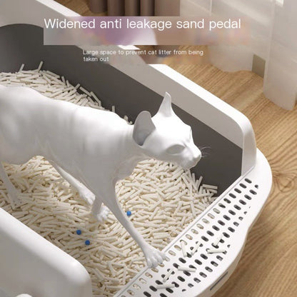 Spacious Semi-Open Cat Litter Haven