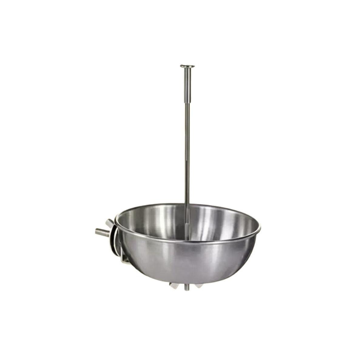 Stainless Steel Bird Feeder Bowl with Fruit Fork and Vegetable Hook
