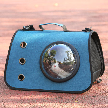 Portable Cat Carrier with Airy Mesh
