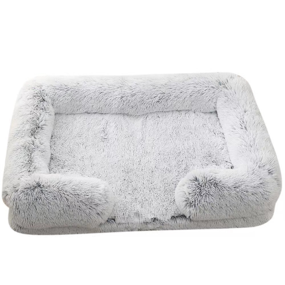 Cat Kennel Plush Round Pet Kennel Pet Bed Pet Supplies