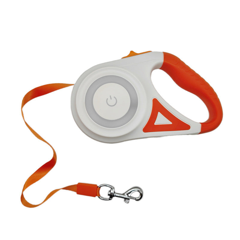 LED Illuminated Retractable Dog Leash
