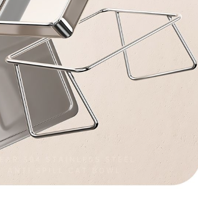 Stainless Steel Elevated Pet Food and Water Bowl