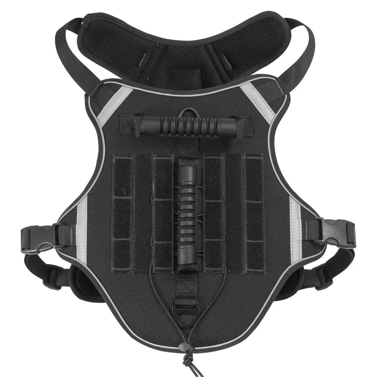 Dog Tactical Vests with Chest Back Belts and Traction Rope Set