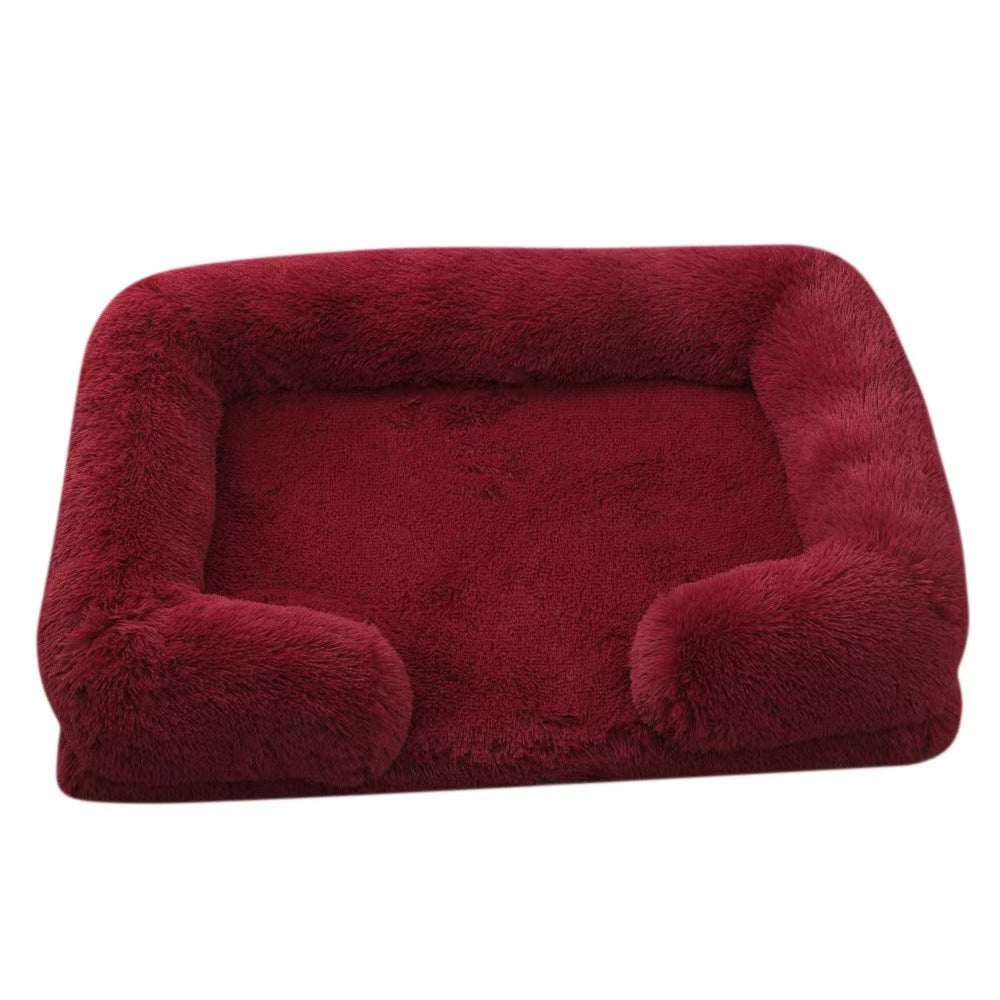 Cat Kennel Plush Round Pet Kennel Pet Bed Pet Supplies