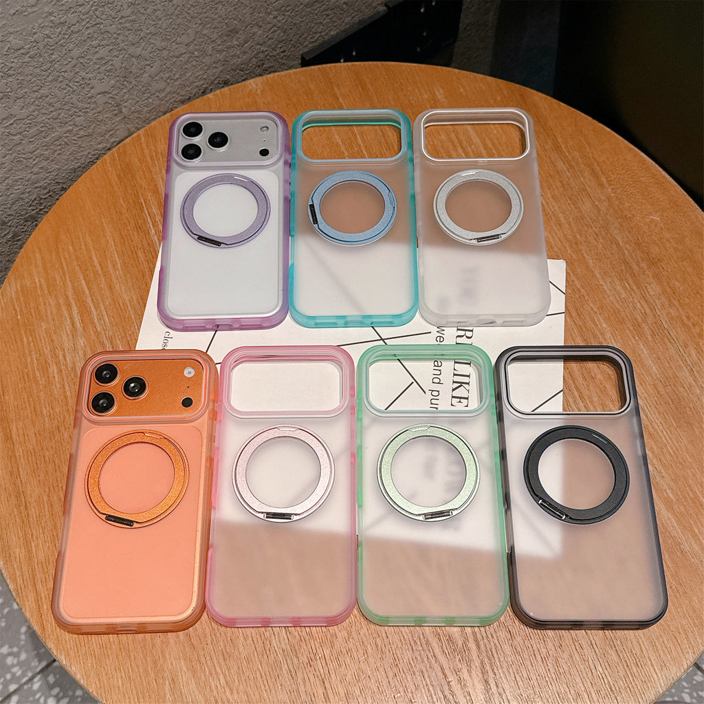 Sandblasted magnetic suction phone case