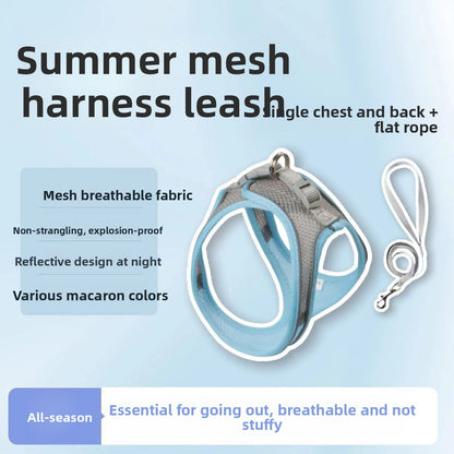 Adjustable Reflective Cat Harness Leash