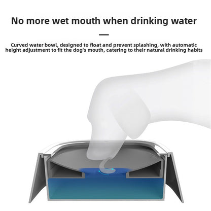 Pet floating bowl keeps the mouth dry