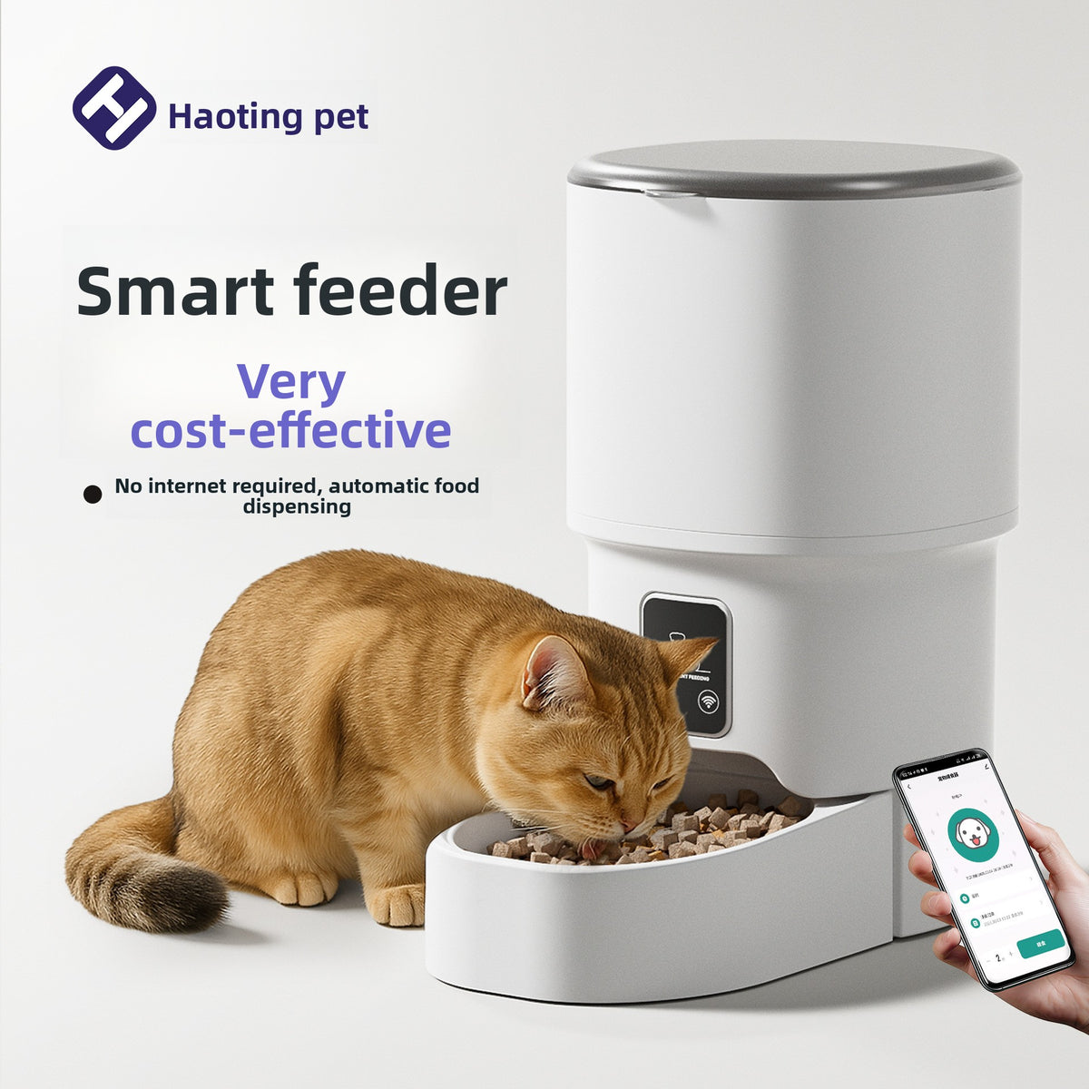 Automatic Pet Feeder with WiFi and Timer Control