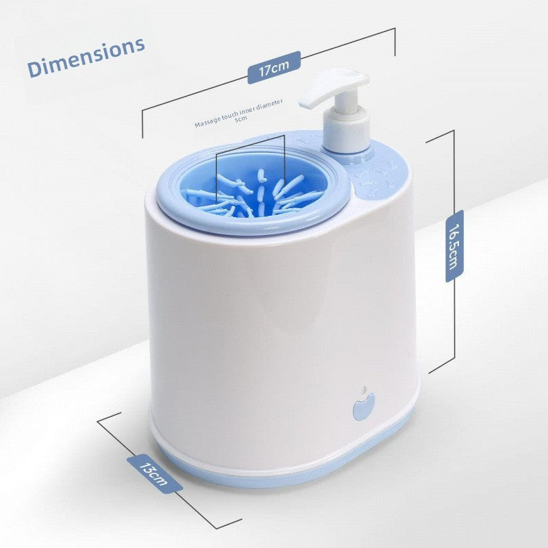 Pet Electric Foot Cleaning Cup with Massage Brush