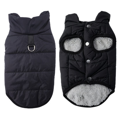 Winter Pet Vest with Hat Set