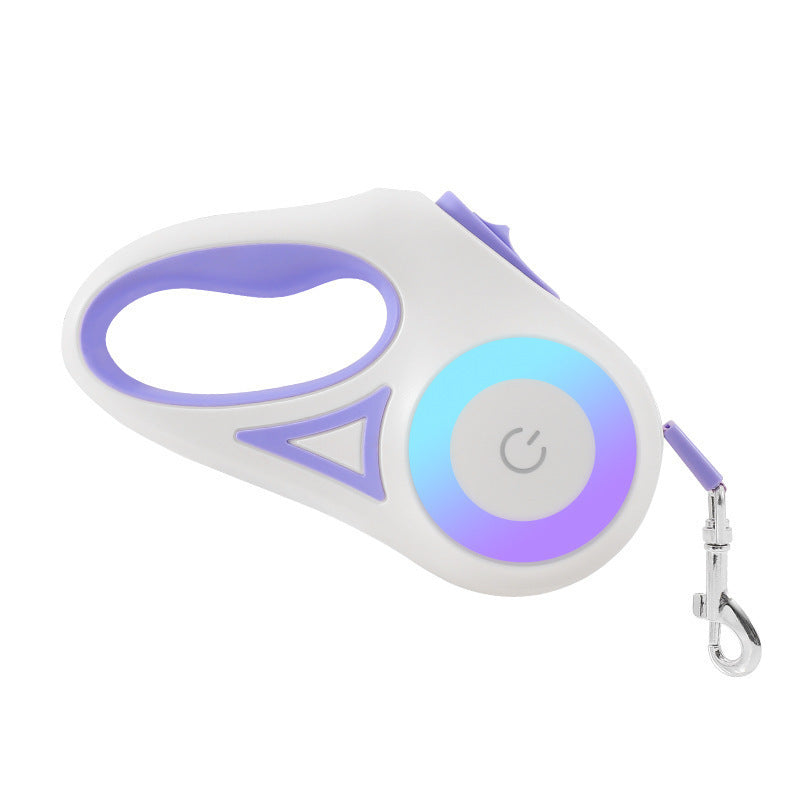 LED Illuminated Retractable Dog Leash