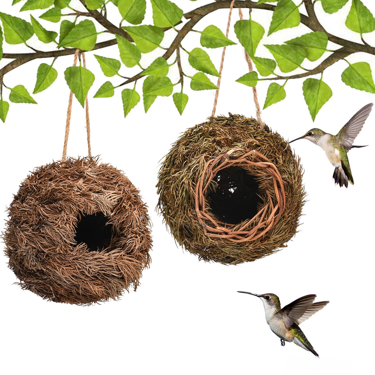 Hand-Woven Ecological Bird House