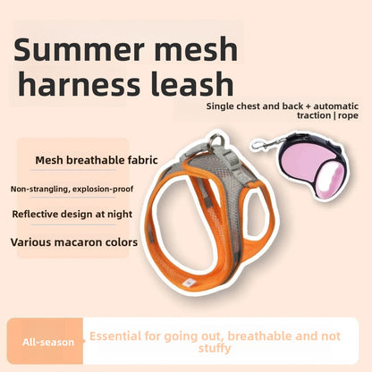 Adjustable Reflective Cat Harness Leash