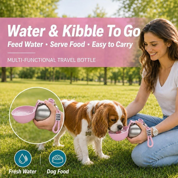 Foldable Portable Pet Water Dispenser