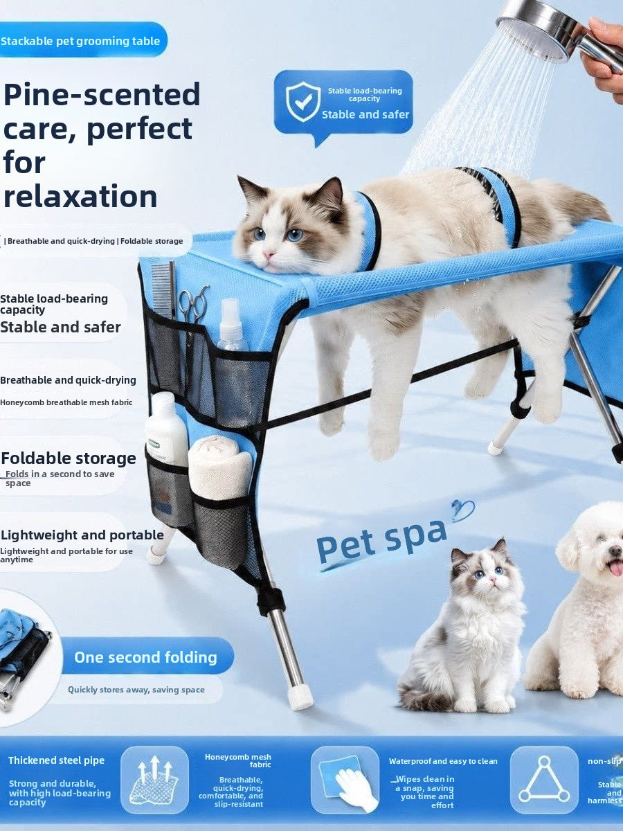 Foldable Pet Grooming Table for Cats and Dogs