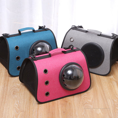 Portable Cat Carrier with Airy Mesh