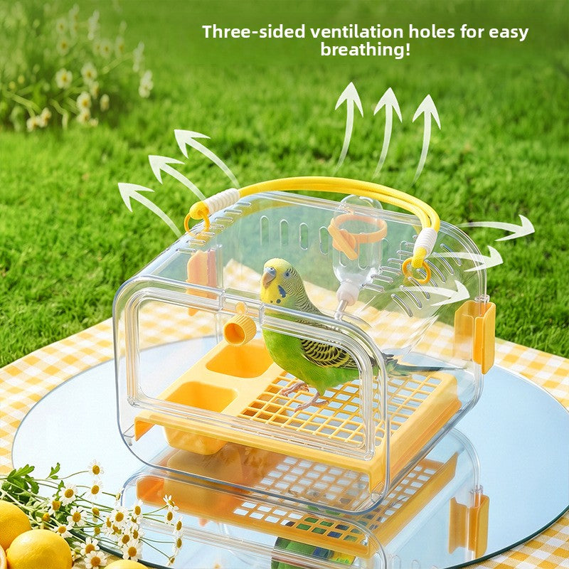 Portable Transparent Bird Cage