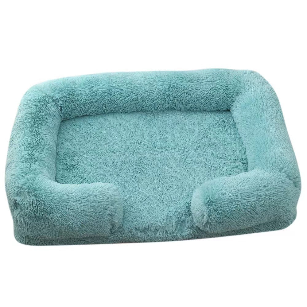 Cat Kennel Plush Round Pet Kennel Pet Bed Pet Supplies