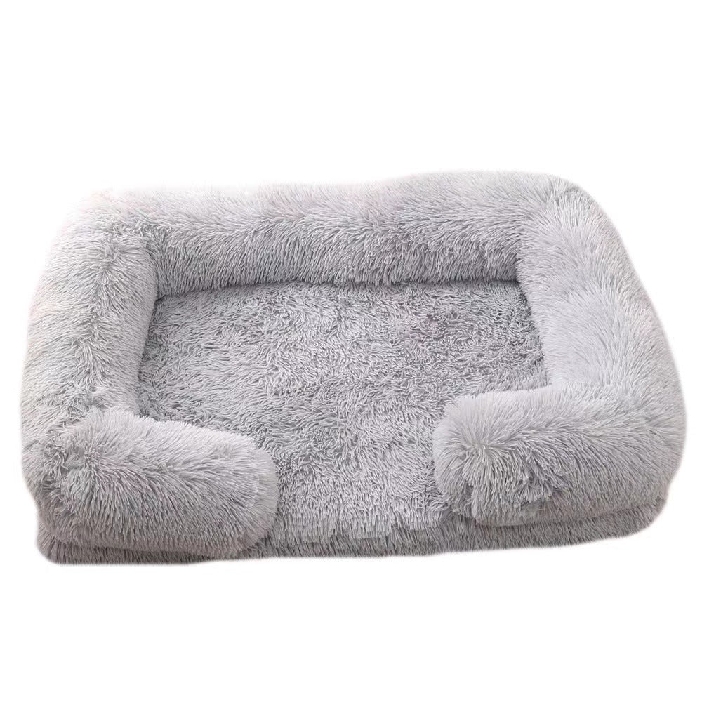 Cat Kennel Plush Round Pet Kennel Pet Bed Pet Supplies
