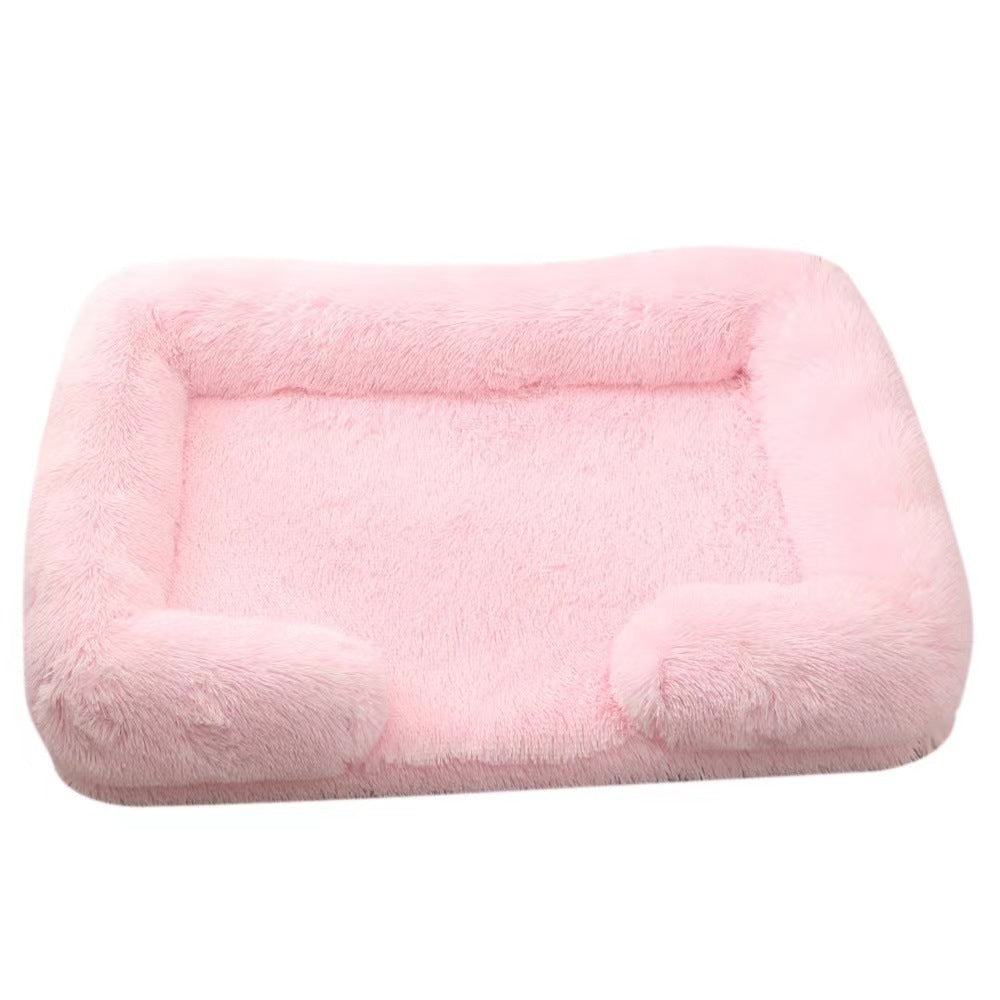 Cat Kennel Plush Round Pet Kennel Pet Bed Pet Supplies