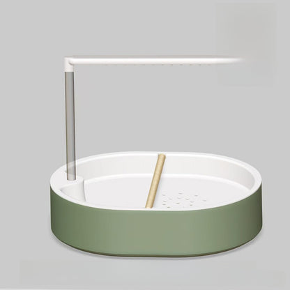Plastic Bird Bath with Water Circulation System