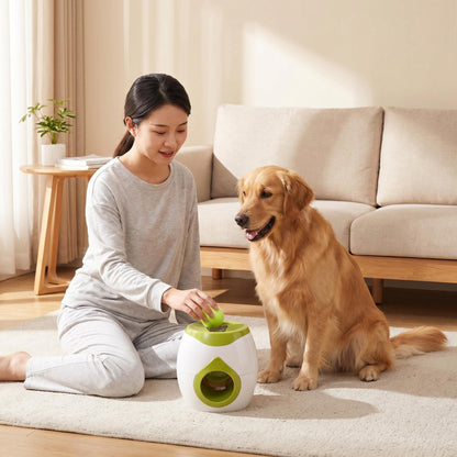 Interactive Pet Tennis Ball Treat Dispenser Toy