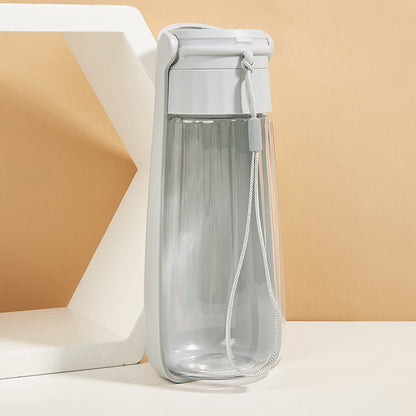 Flip-top folding water bottle