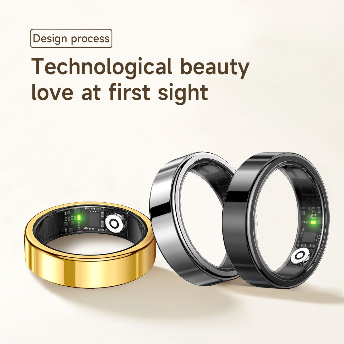 Smart Health Ring for Heart Rate, Sleep & Activity Tracking