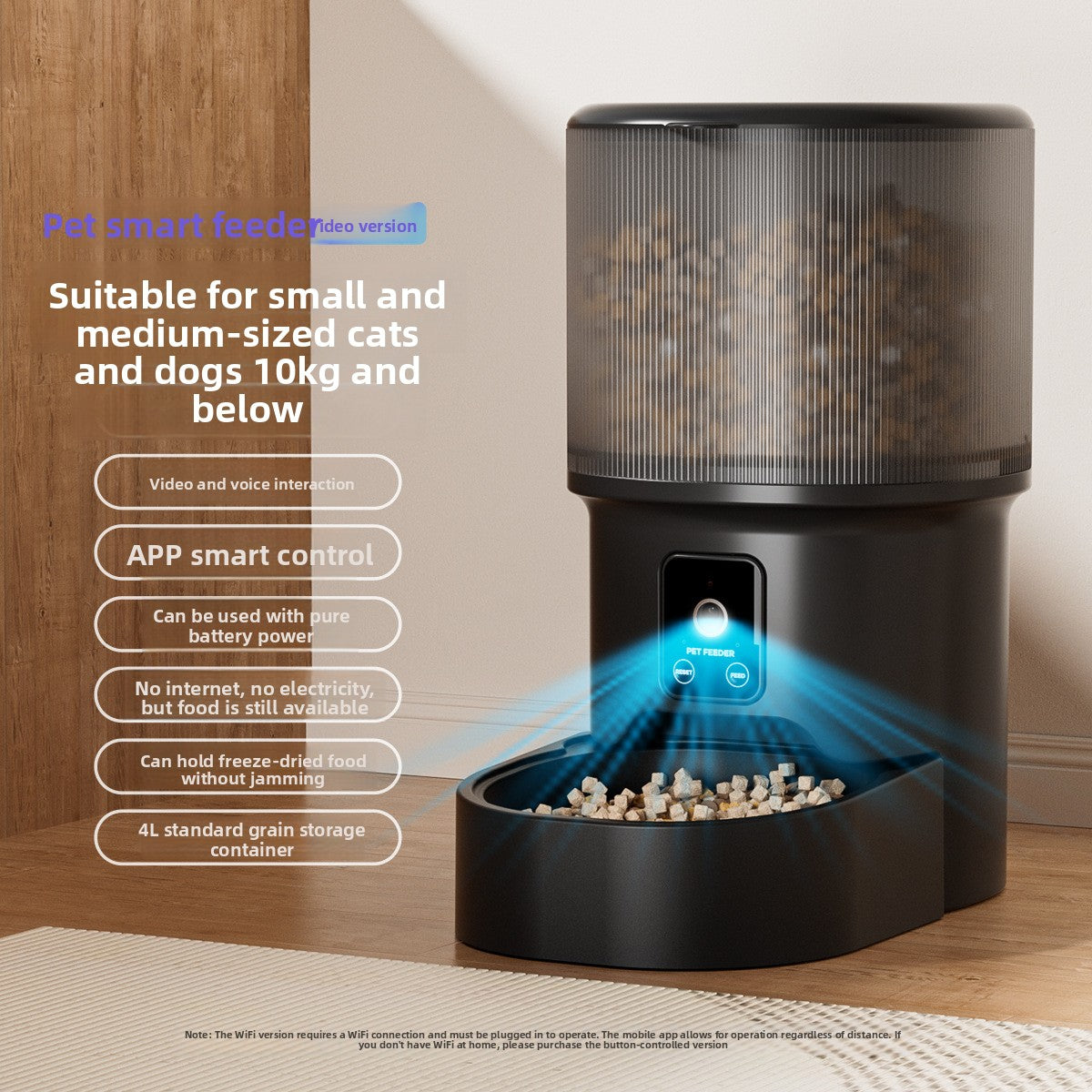 Automatic Pet Feeder with WiFi and Timer Control