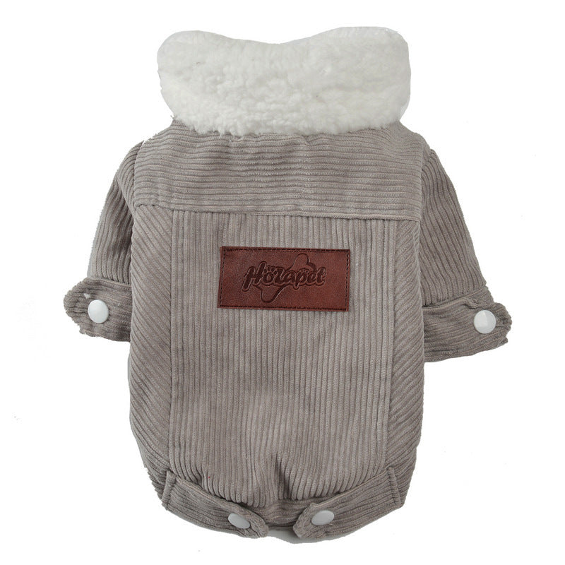Winter Pet Vest with Hat Set