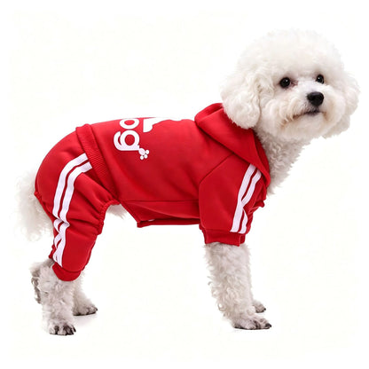 Buttoned Four-Legged Hoodie for Cats and Dogs