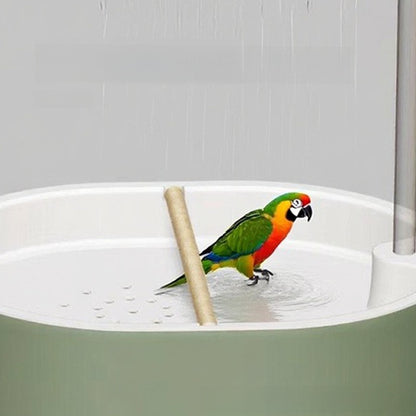 Plastic Bird Bath with Water Circulation System