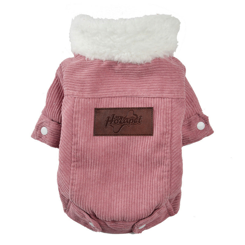 Winter Pet Vest with Hat Set