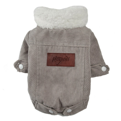 Winter Pet Vest with Hat Set