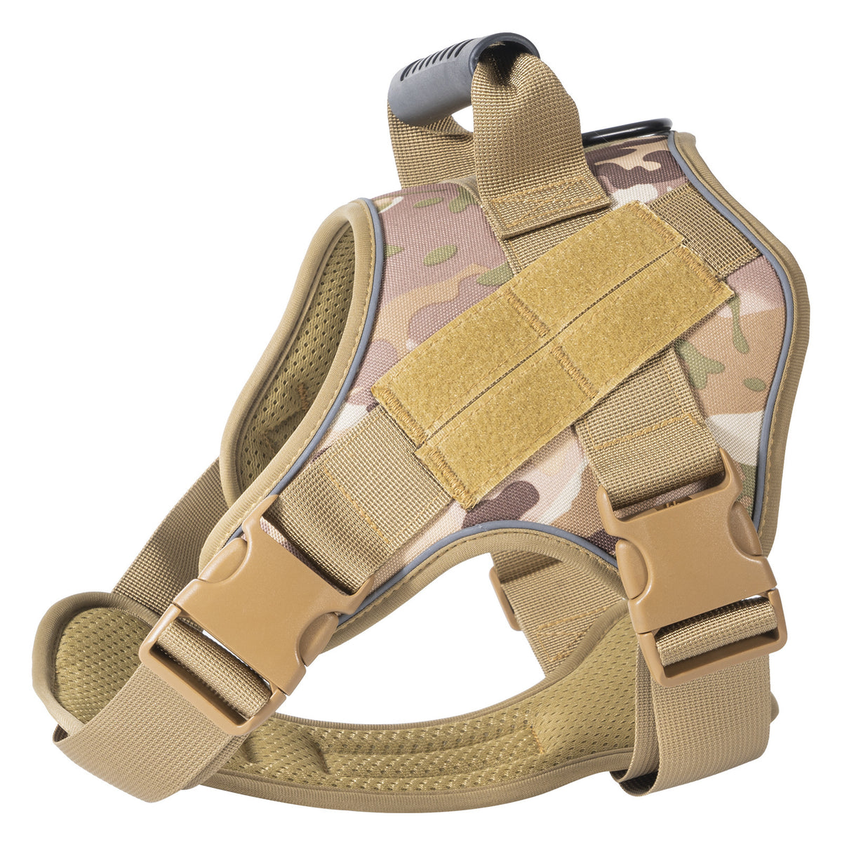 Dog Tactical Vests with Chest Back Belts and Traction Rope Set